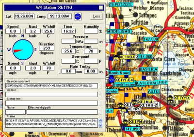 XE1YFJ  ESTACION METEORLOGICA EN APRS (EK09JK)